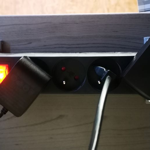 3D printable IKEA Koppla power strip mounting brackets • made with